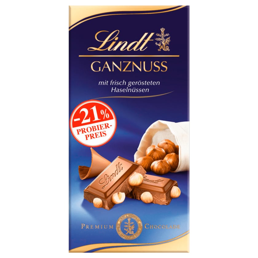 Lindt Schokolade Ganznuss 100g